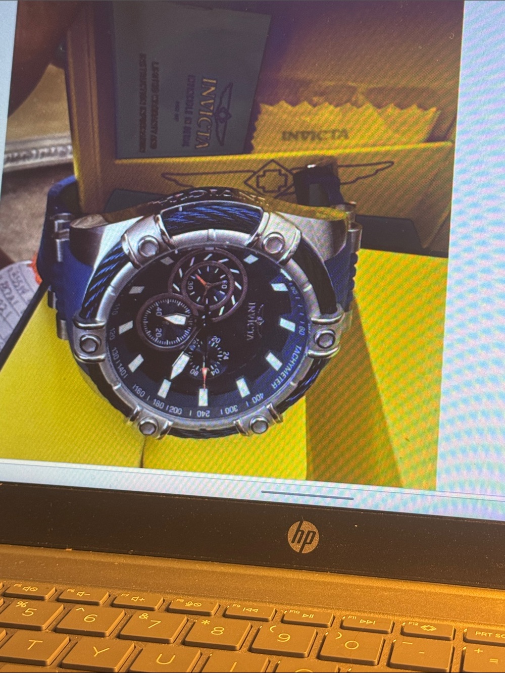 Invicta Bolt Men's Blue and Silver Sport Watch